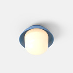 Hoist Outdoor Ceiling Light - Blue Gloss / Frost