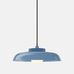 Hoist Outdoor Pendant - Blue Gloss / Frost