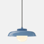 Hoist Outdoor Pendant - Blue Gloss / Frost