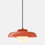 Hoist Outdoor Pendant - Vermillion / Frost