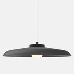 Hoist Outdoor Pendant - Matte Black / Frost