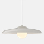Hoist Outdoor Pendant - Cream White / Frost