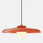 Hoist Outdoor Pendant - Vermillion / Frost