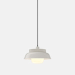 Hoist Outdoor Pendant - Cream White / Frost
