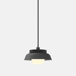 Hoist Outdoor Pendant - Matte Black / Frost