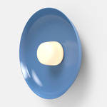 Hoist Outdoor Wall Sconce - Blue Gloss / Frost