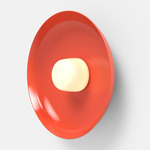 Hoist Outdoor Wall Sconce - Vermillion / Frost