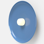 Hoist Outdoor Wall Sconce - Blue Gloss / Frost