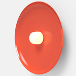 Hoist Outdoor Wall Sconce - Vermillion / Frost