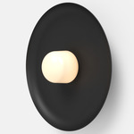 Hoist Outdoor Wall Sconce - Matte Black / Frost