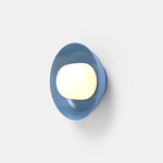 Hoist Outdoor Wall Sconce - Blue Gloss / Frost