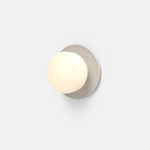 Pastille 1 Disc Wall Sconce - Silk Grey / Frost