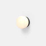Pastille 1 Collar Wall Sconce - Matte Black / Frost
