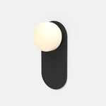 Pastille 1 Wayfind Wall Sconce - Matte Black / Frost