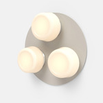Pastille 3 Cluster Wall Light - Silk Grey / Frost