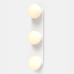 Pastille 3 Vanity Wall Light - Matte White / Frost