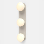 Pastille 3 Vanity Wall Light - Silk Grey / Frost