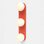 Pastille 3 Vanity Wall Light - Vermillion / Frost