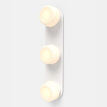 Pastille 3 Vanity Wall Light - Matte White / Frost