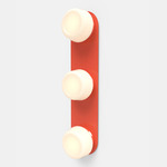 Pastille 3 Vanity Wall Light - Vermillion / Frost