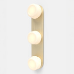 Pastille 3 Vanity Wall Light - Satin Brass / Frost
