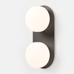 Pastille 2 Wall Light - Matte Black / Frost