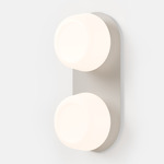 Pastille 2 Wall Light - Silk Grey / Frost
