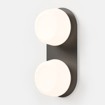 Pastille 2 Wall Light - Matte Black / Frost