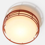 Cape Outdoor Ceiling Light - Copper Brown / Frost
