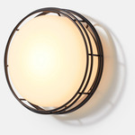 Cape Outdoor Wall Sconce - Jet Black / Frost