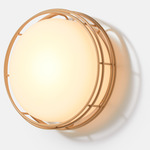 Cape Outdoor Wall Sconce - Taupe / Frost