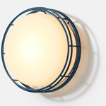 Cape Outdoor Wall Sconce - Ocean Blue / Frost