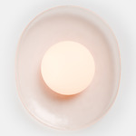 Crepe Wall Sconce - Blush / Frost