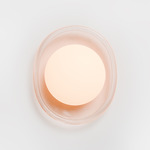 Crepe Wall Sconce - Blush / Frost