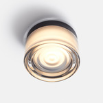 Ripple Ceiling Light - Black Anodized / Smoked