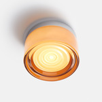 Ripple Ceiling Light - Natural Anodized / Copper Exterior