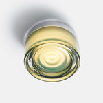 Ripple Ceiling Light - Natural Anodized / Jade