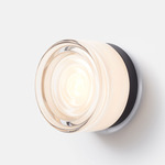Ripple Wall Sconce - Black Anodized / White Interior