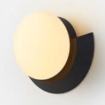 Cuff Wall Sconce - Matte Black / Frost