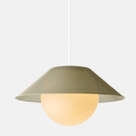 Akoya Pendant - Silk Grey / Opal