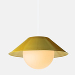 Akoya Pendant - Ochre Yellow / Opal
