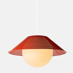 Akoya Pendant - Vermillion / Opal