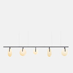 Gala 114 Pendant - Matte Black / Frosted