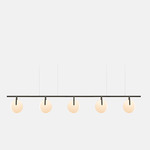 Gala 114 Pendant - Matte Black / Frosted