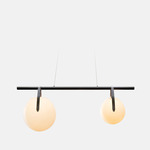 Gala 42 Pendant - Matte Black / Frosted