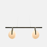 Gala 42 Pendant - Matte Black / Frosted