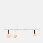 Gala 72 Pendant - Matte Black / Frosted