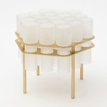 Field Table - Brushed Brass / Frosted