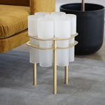 Field Table - Brushed Brass / Frosted
