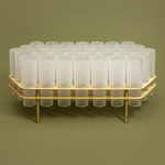 Field Coffee Table - Brushed Brass / Frosted